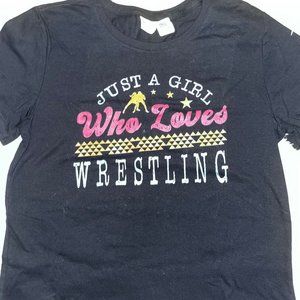 "Just A Girl Who Loves Wrestling" Graphic T-Shirt - Size: S/M